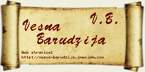 Vesna Barudžija vizit kartica